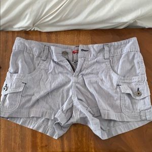 Union bay Navy and White Striped Shorts